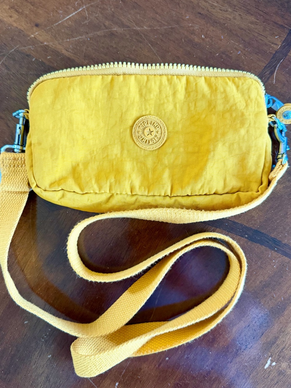 Kipling Mustard Yellow Crossbody Bag
